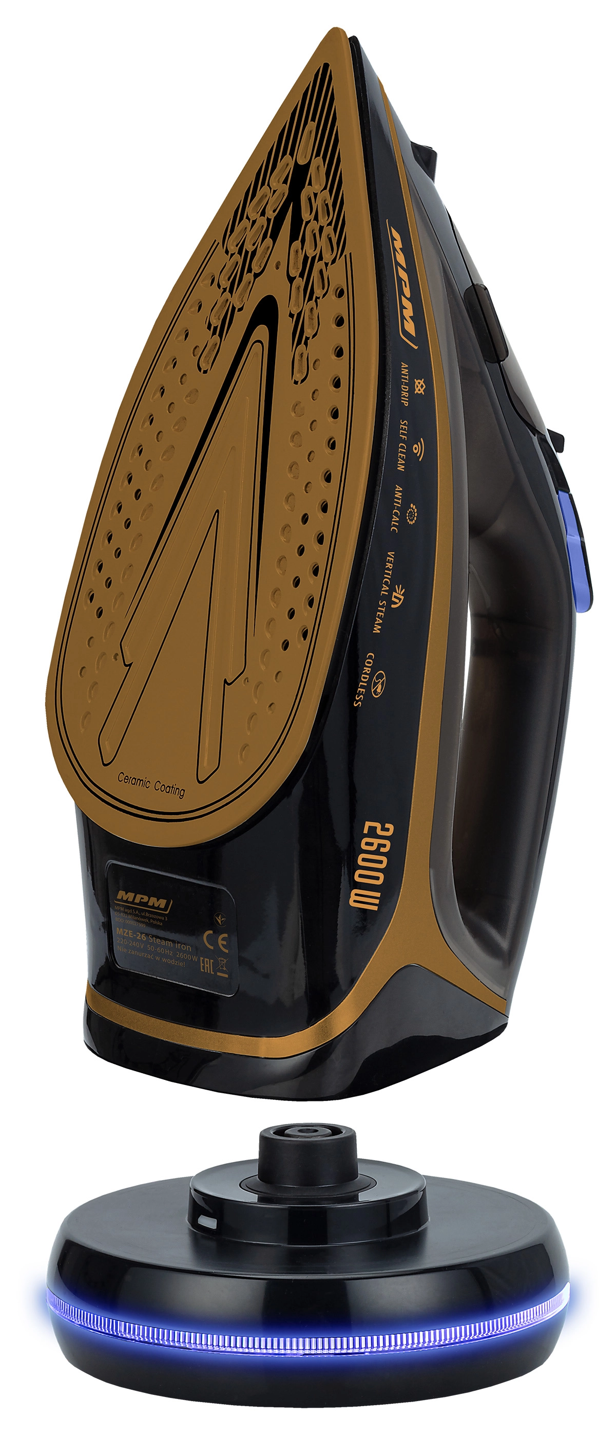 Żelazko bezprzewodowe MPM MZE-26 Ceramic