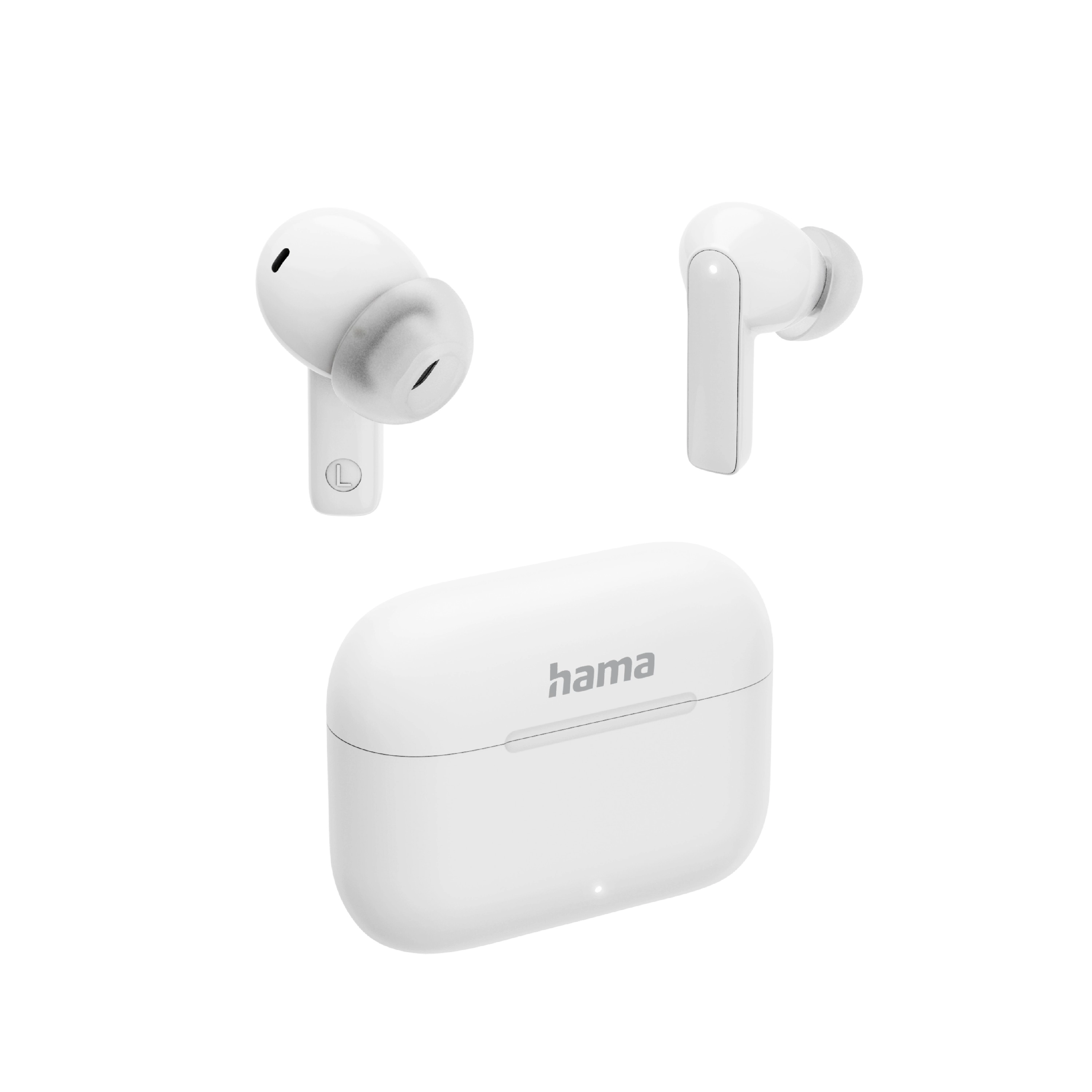 Słuchawki bezprzewodowe Hama Passion Clear II ANC Dokanałowe Bluetooth 5.3 Biały