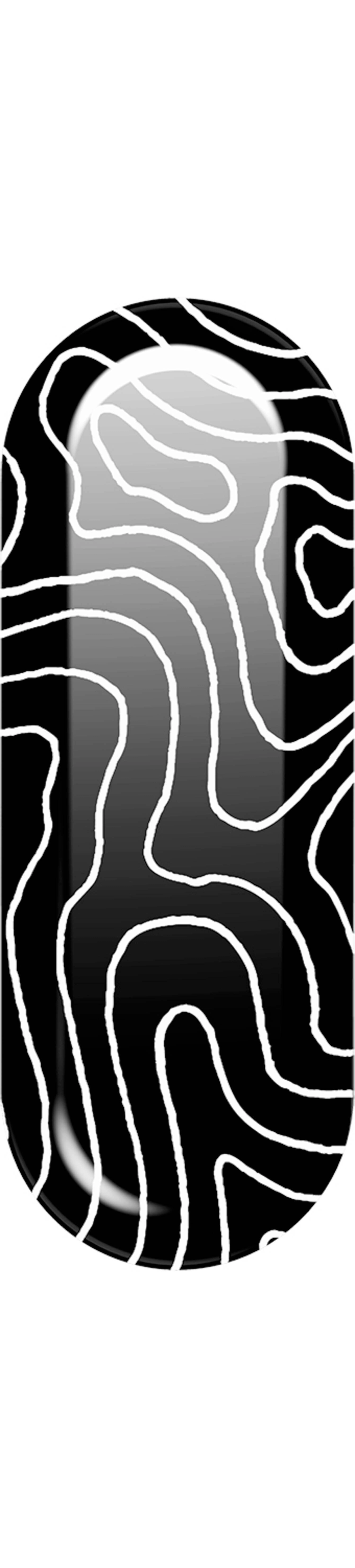 Ślizgacz HyperX Glass Skates Czarno-biały