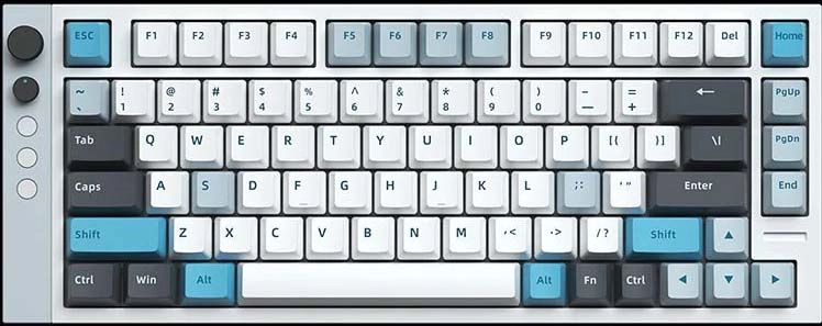 Klawiatura magnetyczna Lamzu Jet75 Gateron Jade Biały