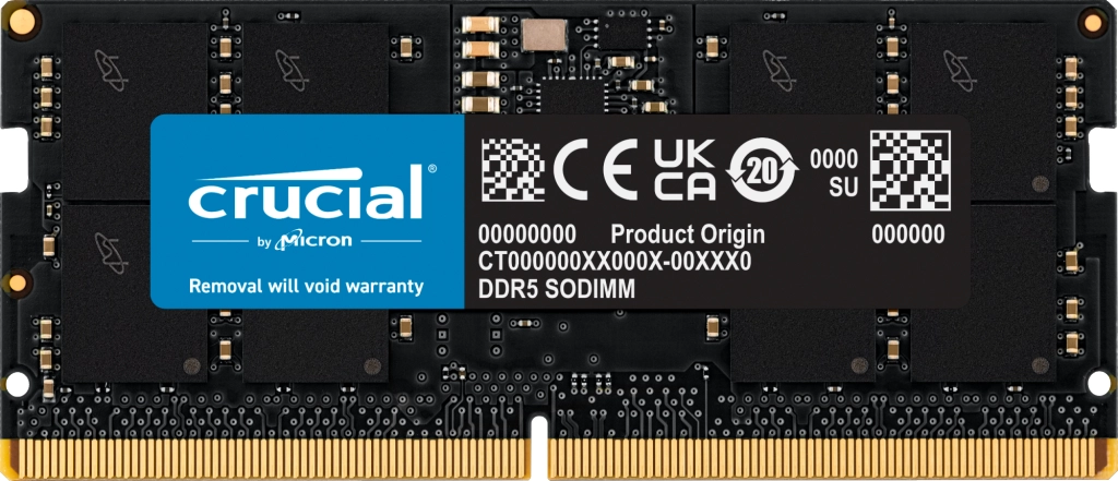 Pamięć Crucial DDR5 64GB 5600 CL46 SODIMM Czarny