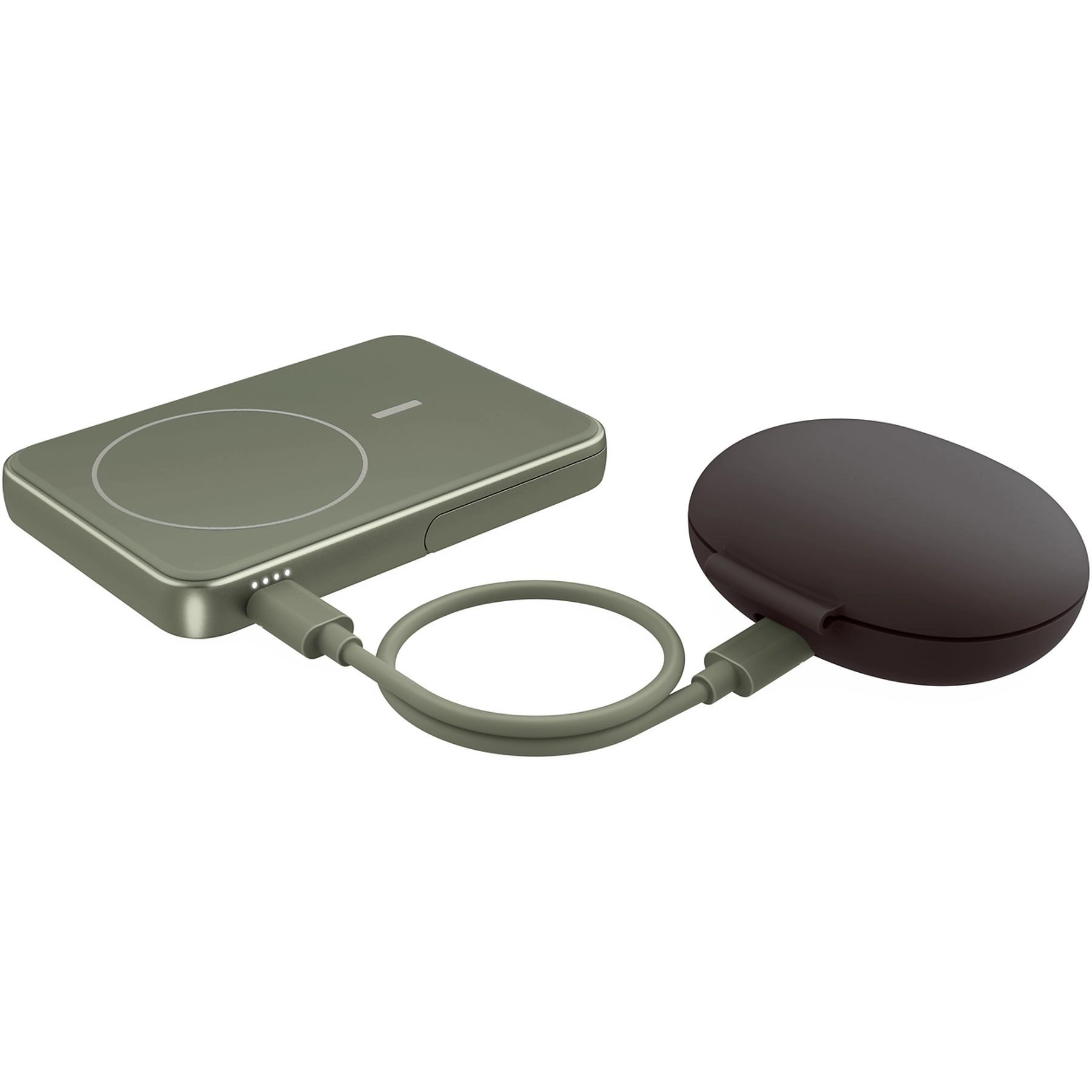 Powerbank Fresh 'n Rebel 2PBM5000DG Magnetic Wireless 5000mAh MagSafe 7,5W Dried Green