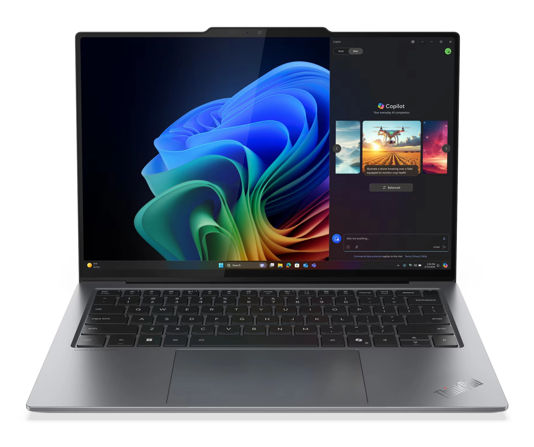 Lenovo ThinkPad X9-14 Gen 1 OLED 14" Ultra 7 258V 32GB RAM 1TB Dysk SSD Win11 Pro Szary Funkcje AI