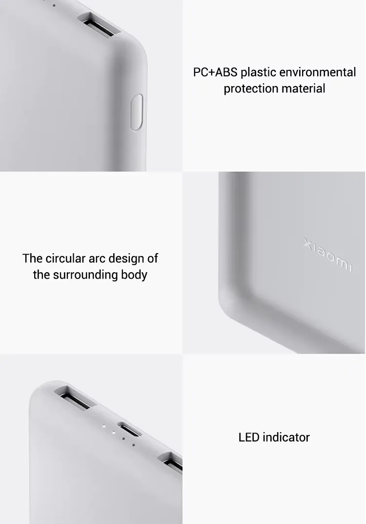 Powerbank Xiaomi P16ZM Lite 10000mAh 22.5 W Jasnoszary