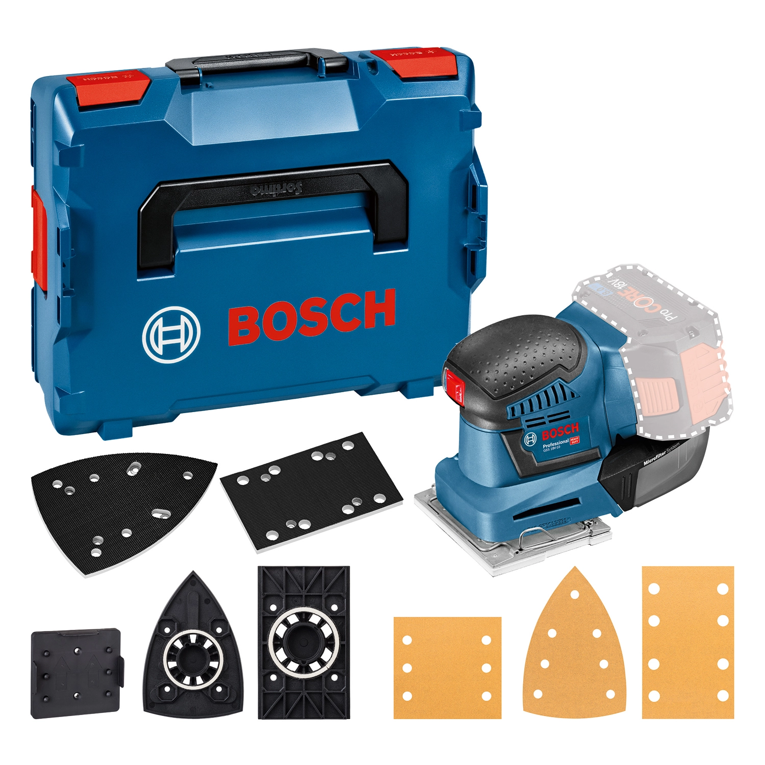 Szlifierka oscylacyjna Bosch Professional GSS 18 V-10 0 601 9D0 202