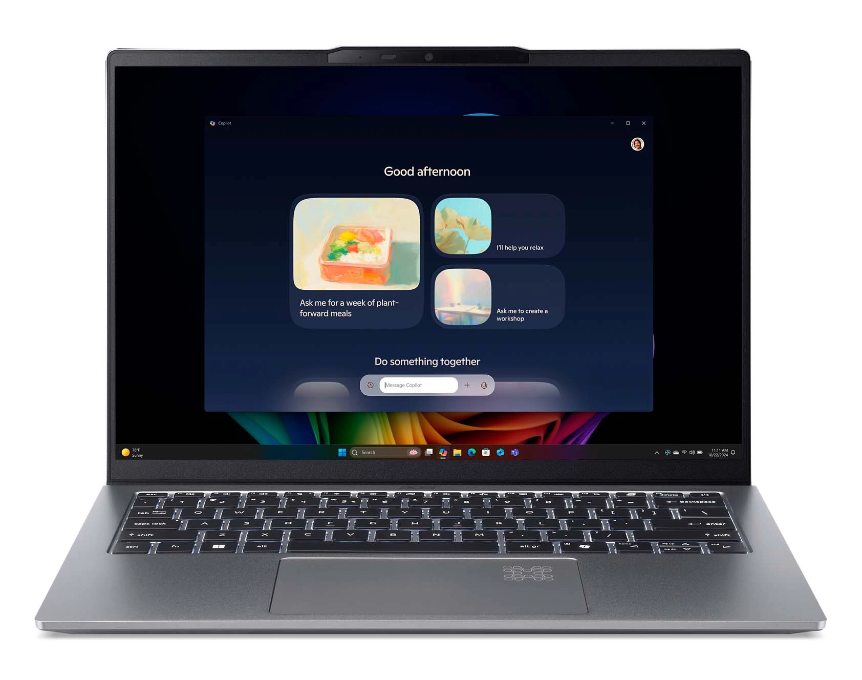 Acer Swift Go 14 AI SFG14-64-R5UJ OLED 14" Ryzen AI 5 340 16GB RAM 512GB Dysk SSD Win11 Srebrny Funkcje AI