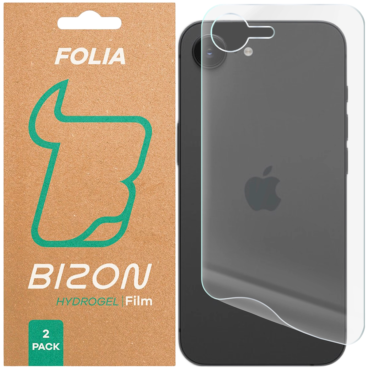 Folia hydrożelowa Bizon na tył Hydrogel Hydrogel do iPhone 16e 2 sztuki