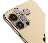 Bizon na aparat z aplikatorem Snap Lens do iPhone 12 Pro Max złota ramka