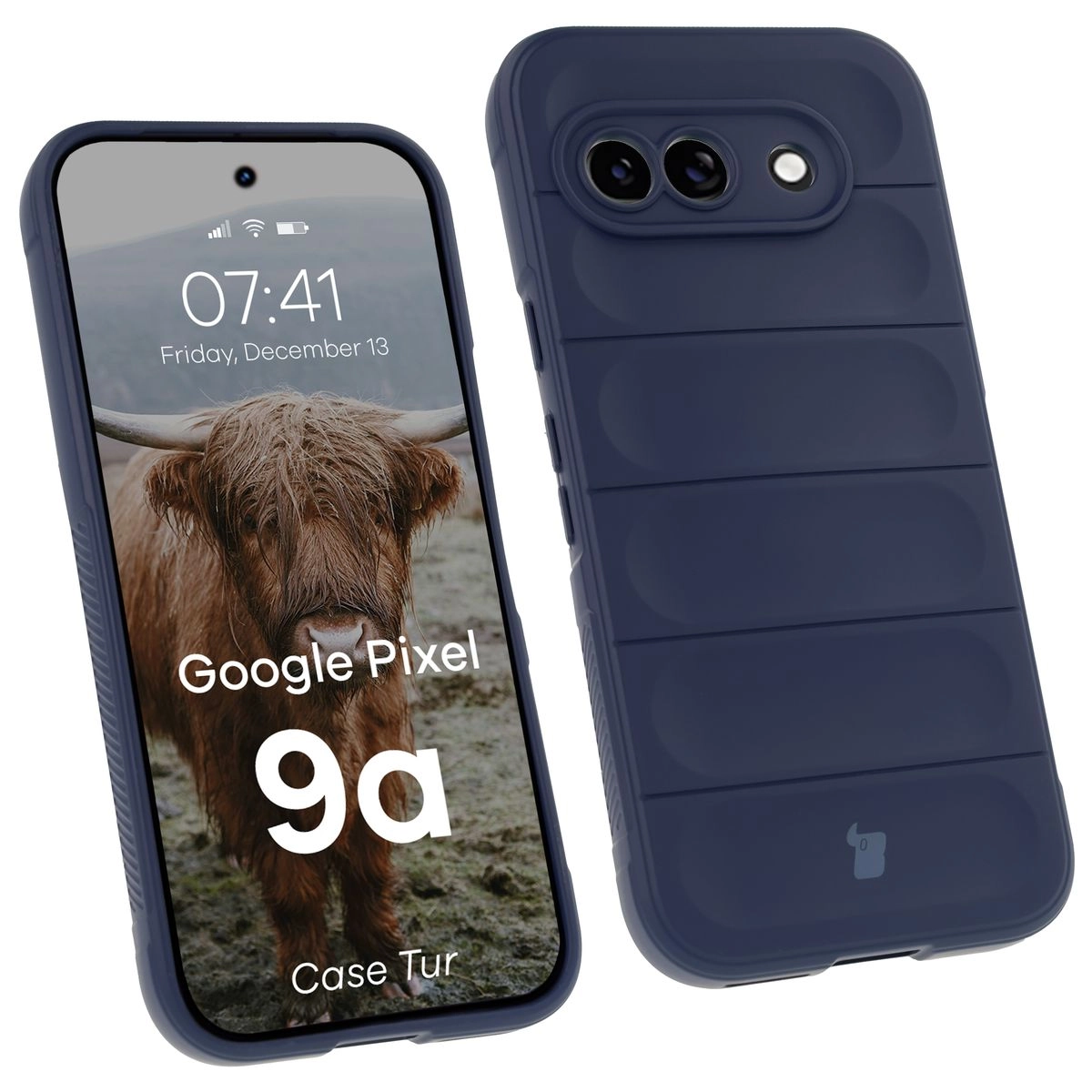 Etui Bizon Tur do Google Pixel 9a Granatowy