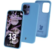 Bizon Silikonowe Soft do Oppo Reno13 Niebieski