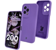 Bizon Silikonowe Soft do Honor 200 Lite Fioletowy