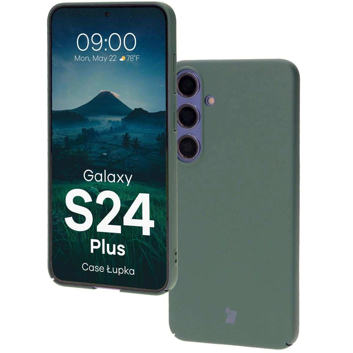 Etui Bizon Łupka do Galaxy S24 Plus Zielony