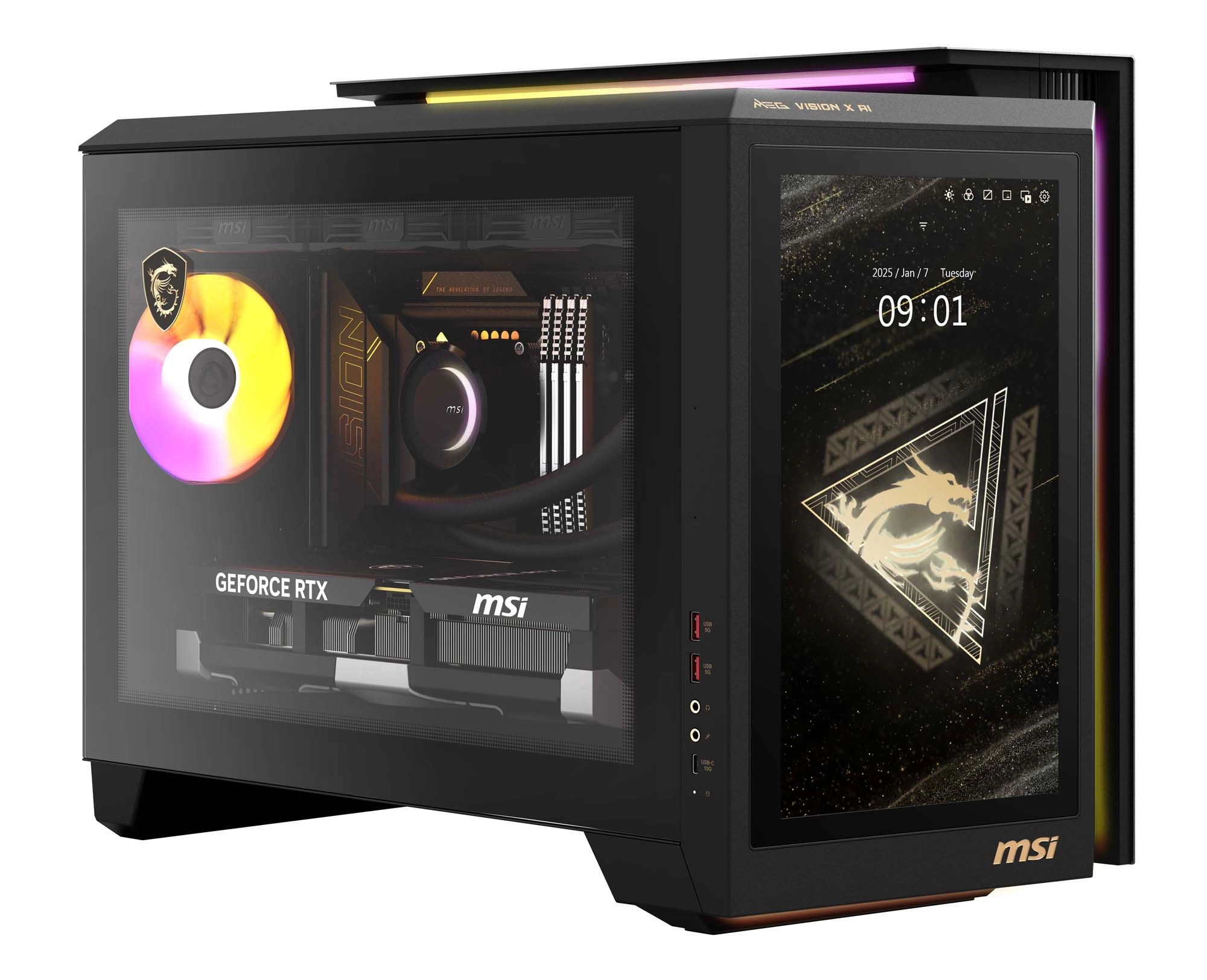 Komputer gamingowy MSI MEG Vision X AI 2nd 2NVV7-004EU Ultra 7 265K 32GB RAM 2TB Dysk SSD RTX5080 Win11