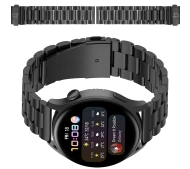 Bizon ze stali nierdzewnej do smartwatcha Aura QuickRelease 20 mm czarny