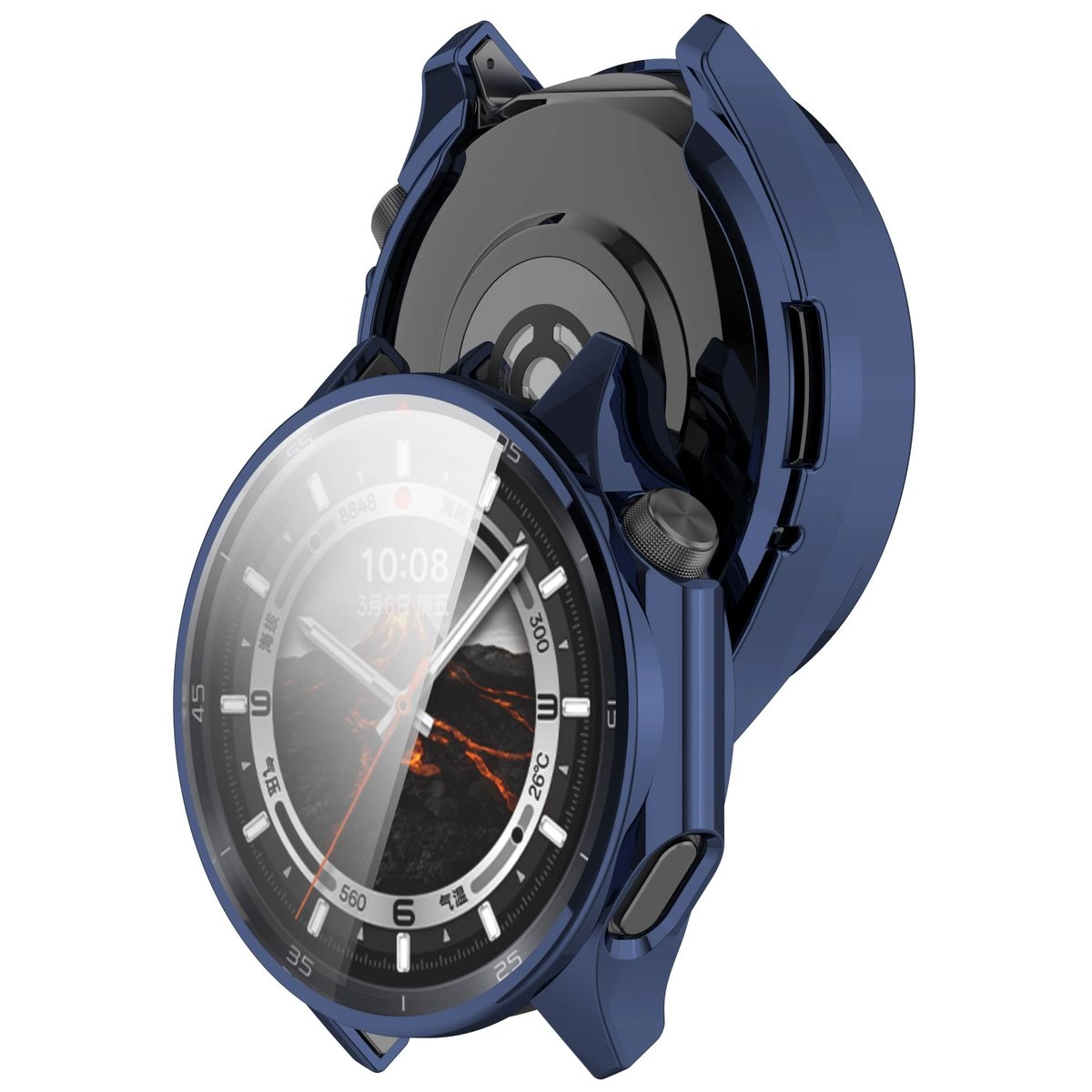 Nakładka na tarczę Bizon Felipe do OnePlus Watch 3 / Oppo Watch X2 niebieski