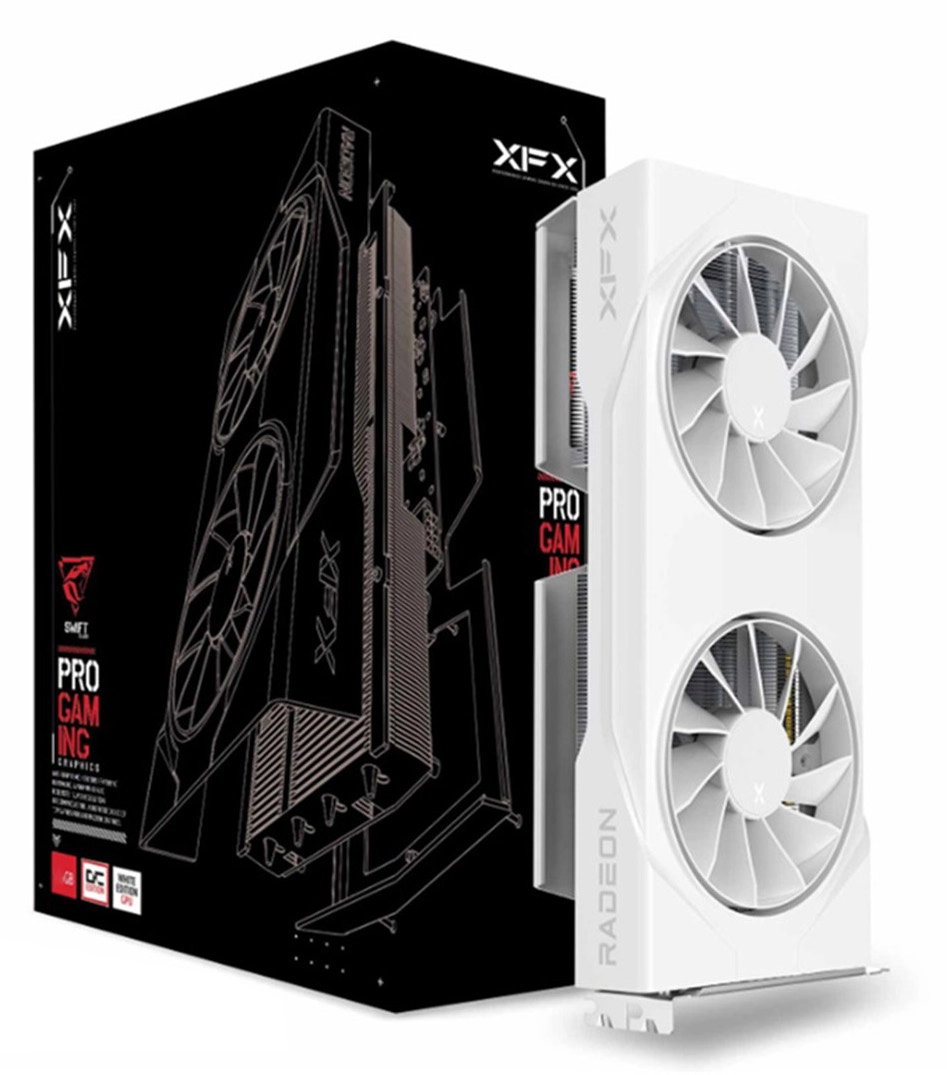 Karta graficzna XFX Swift Radeon RX 9060 XT OC White Gaming Edition 8GB GDDR6 128bit FSR