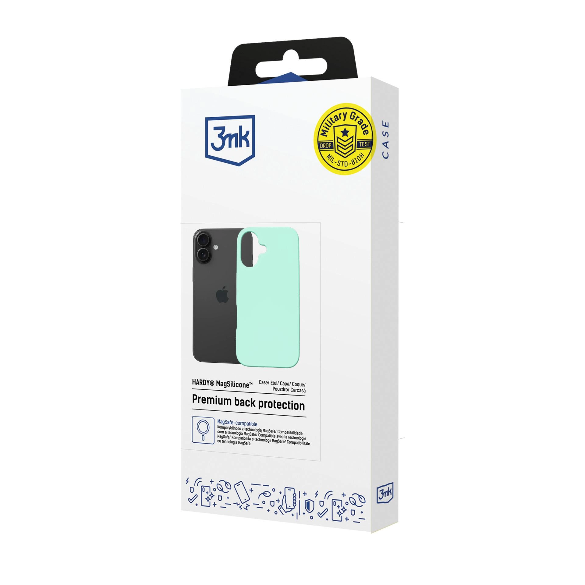 Etui 3mk Hardy MagSilicone Teal do iPhone 16 Turkusowy