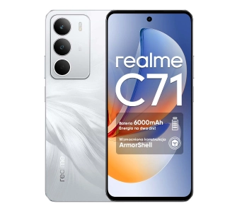 Smartfon realme C71 8/256GB Funkcje AI 6,67" 120Hz 50Mpix Biały