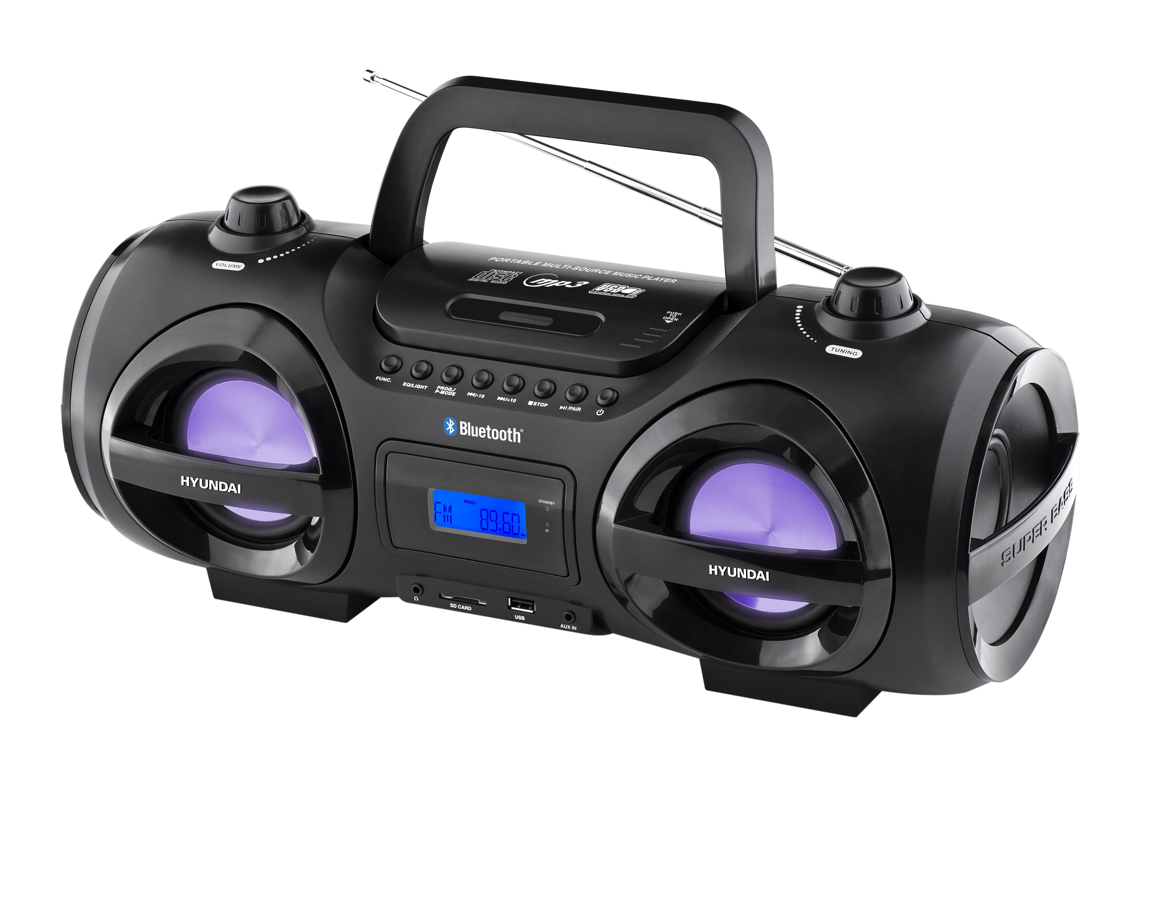 Hyundai TRC985BT Bluetooth Radio FM Czarny
