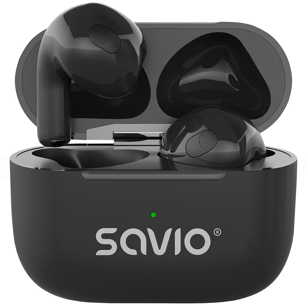 Słuchawki bezprzewodowe Savio TWS-02 PRO Douszne Bluetooth 5.4 Czarny