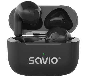 Słuchawki bezprzewodowe Savio TWS-02 PRO Douszne Bluetooth 5.4 Czarny