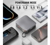 Powerbank 4smarts Lucid 3iw1 Hybrid Charger 10000mAh 20W Wbudowany kabel USB-C / Lightning Srebrny