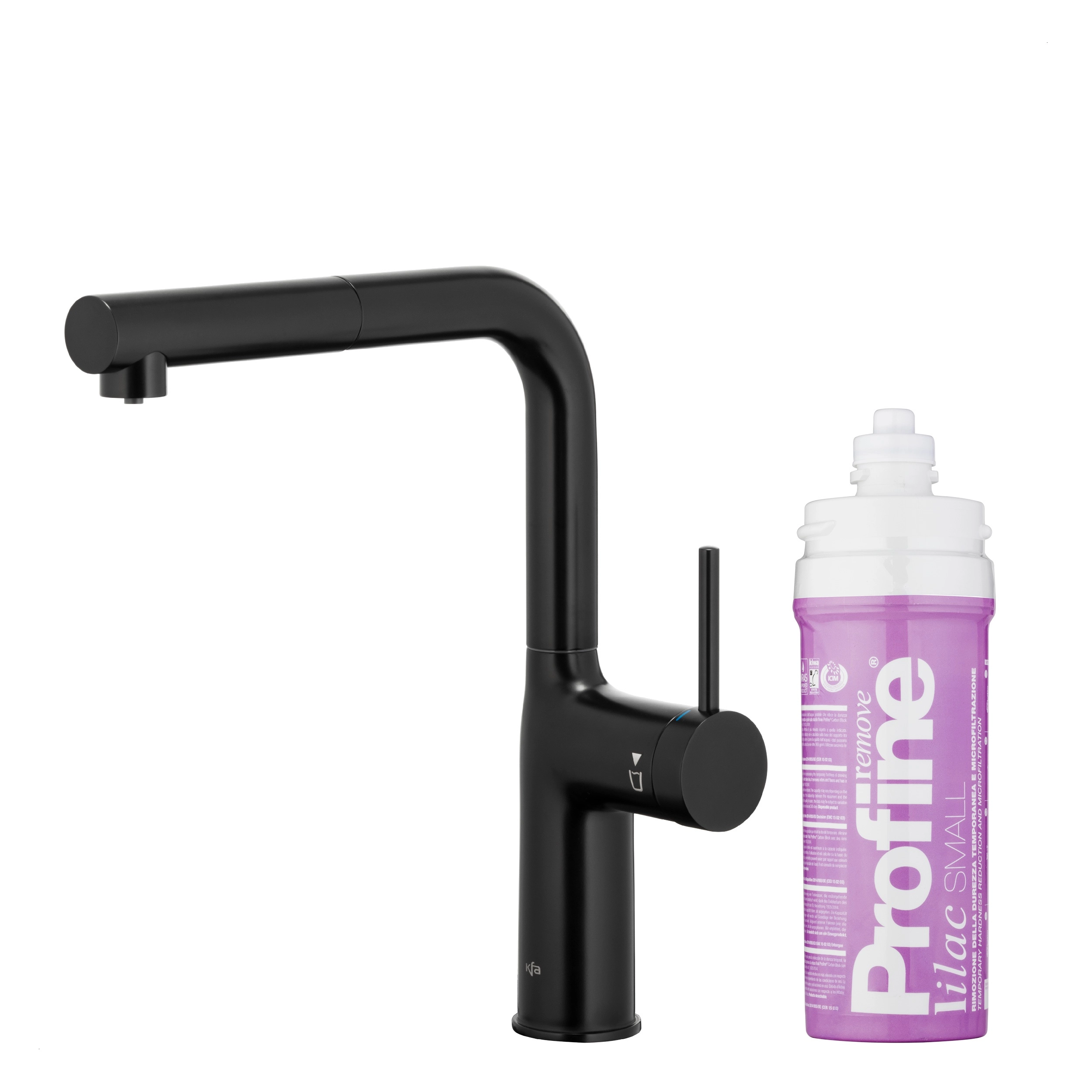 Bateria KFA Armatura Duero Pure Move 6623-425-81 Czarny mat Stal szlachetna