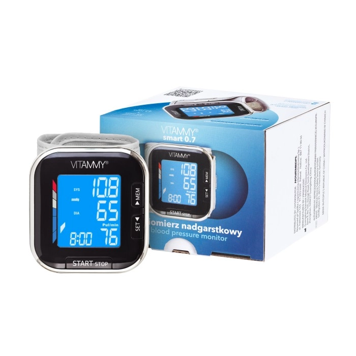 Ciśnieniomierz Vitammy Smart 0.7 Wykrywanie arytmii