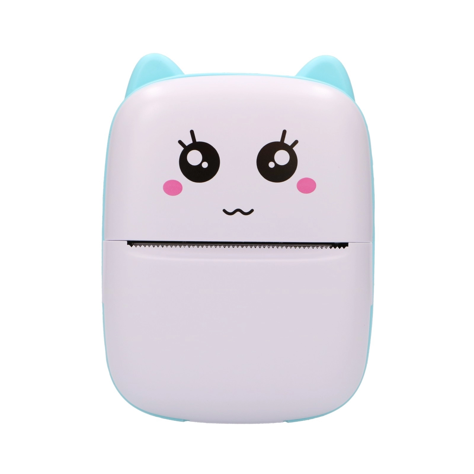 Drukarka etykiet Extralink EPP-002 Niebieski + Papier termiczny zwykły 5 rolek