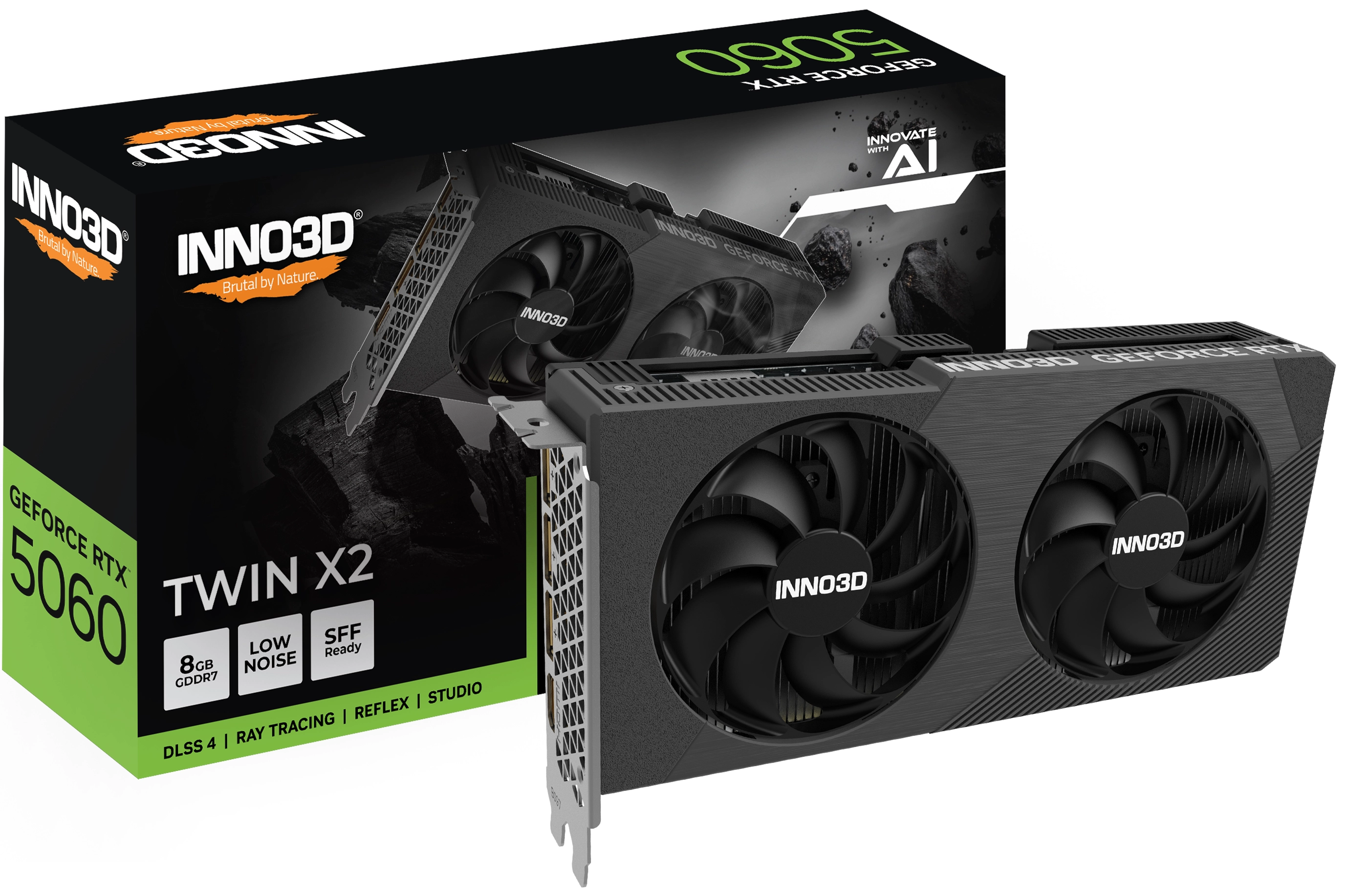 Karta graficzna Inno3D GeForce RTX 5060 Twin X2 8GB GDDR7 128bit DLSS 4