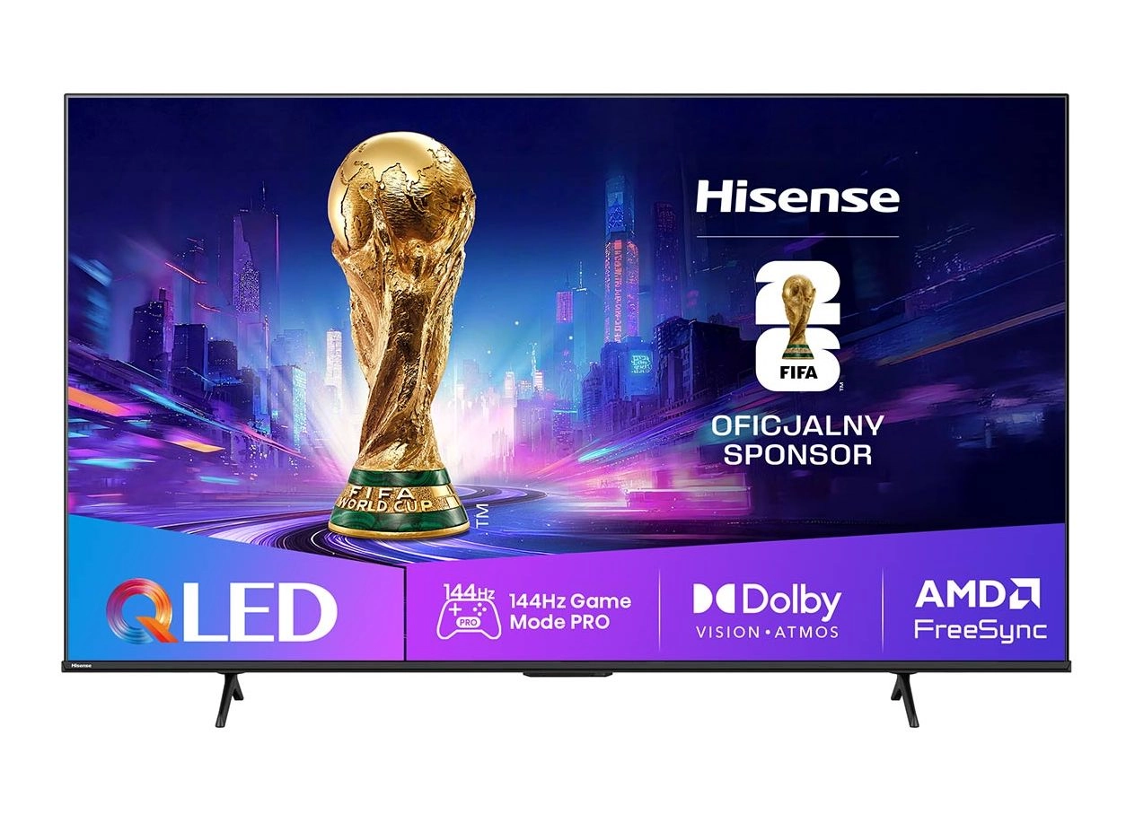 Hisense 65E7Q PRO 65" QLED 4K 144Hz Smart TV Funkcje AI Dolby Vision Dolby Atmos HDMI 2.1
