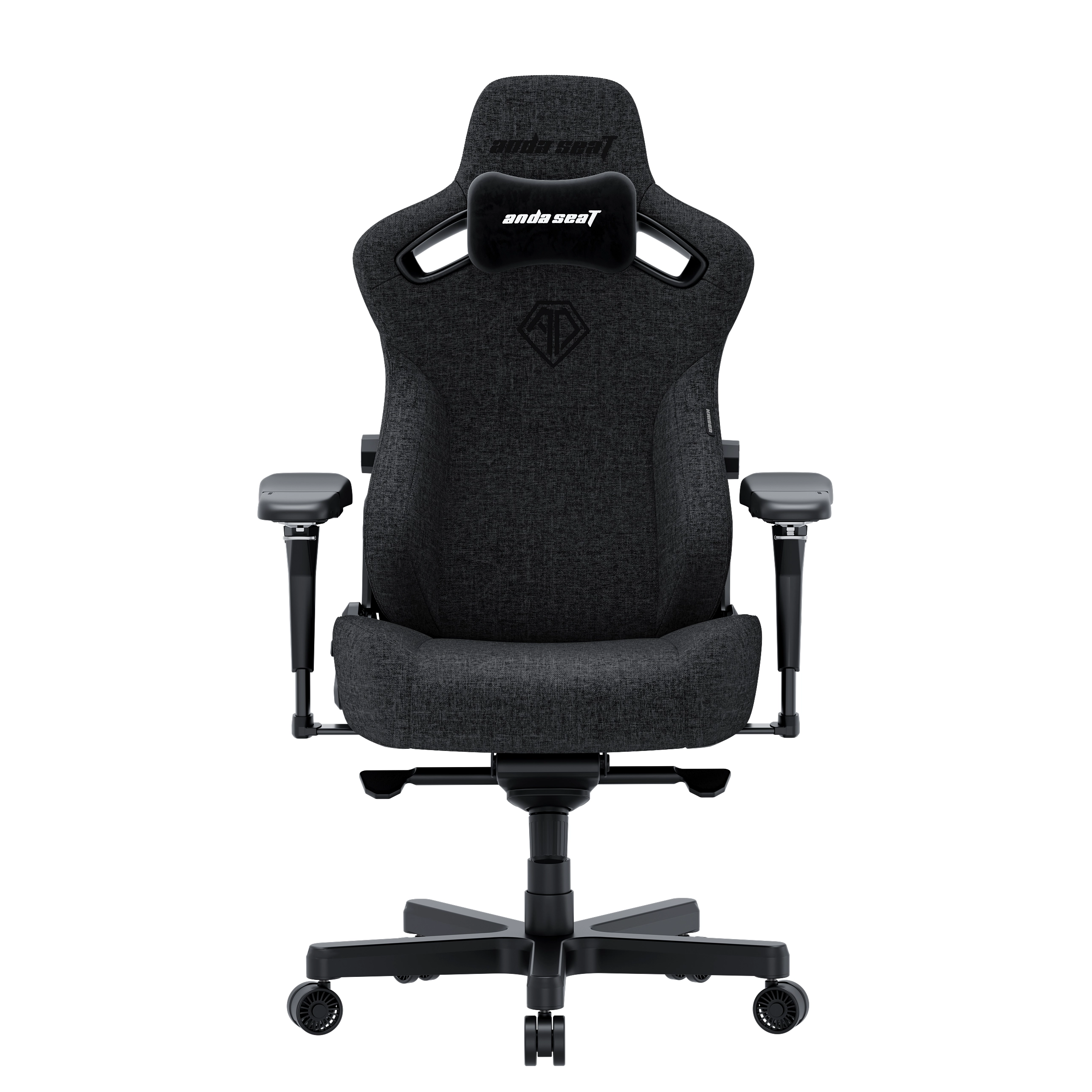 Fotel Anda Seat Kaiser 3 Pro XL Gamingowy do 200kg Tkanina Ciemnoszary
