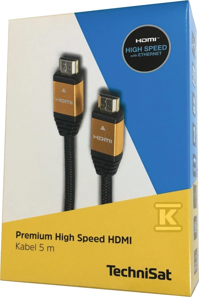Kabel HDMI TechniSat 0005/7851 High Speed 5m Czarny