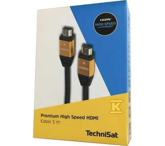 Kabel HDMI TechniSat 0005/7851 High Speed 5m Czarny