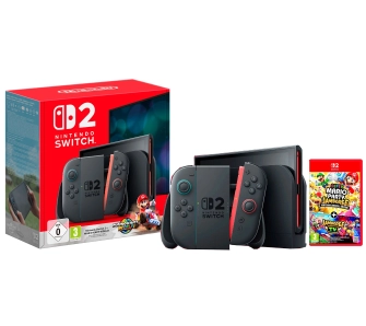 Konsola Nintendo Switch 2 Joy-Con Czarny + Mario Kart World + Super Mario Party Jamboree Nintendo Switch 2 Edition + Jamboree TV