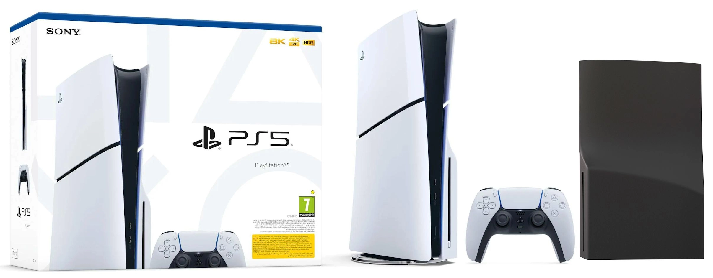 Konsola Sony PlayStation 5 Slim D Chassis (PS5) 1TB z napędem + Panele FroggieX FX-P5-C6-B