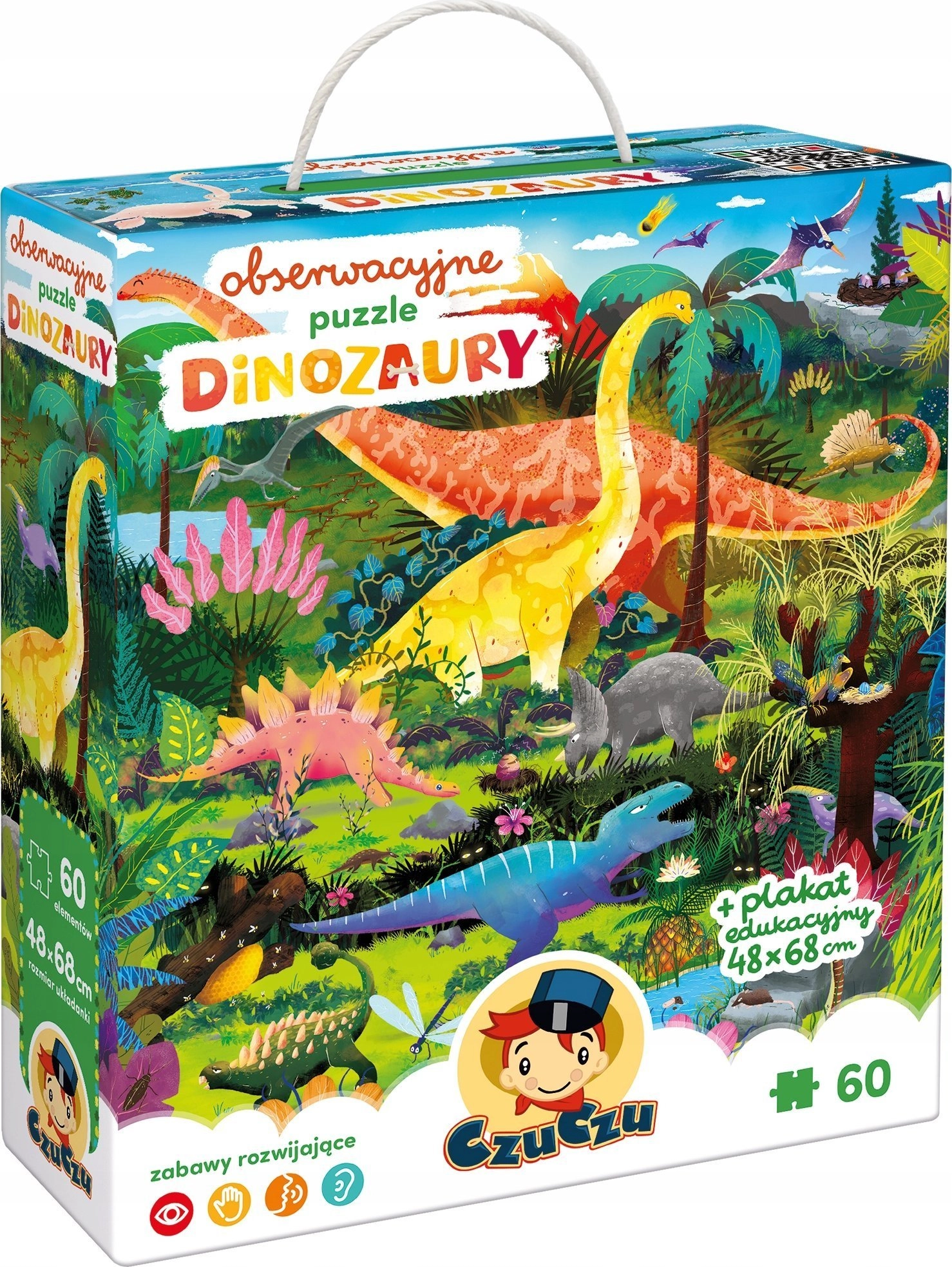 Puzzle Dinozaury 60 elementów