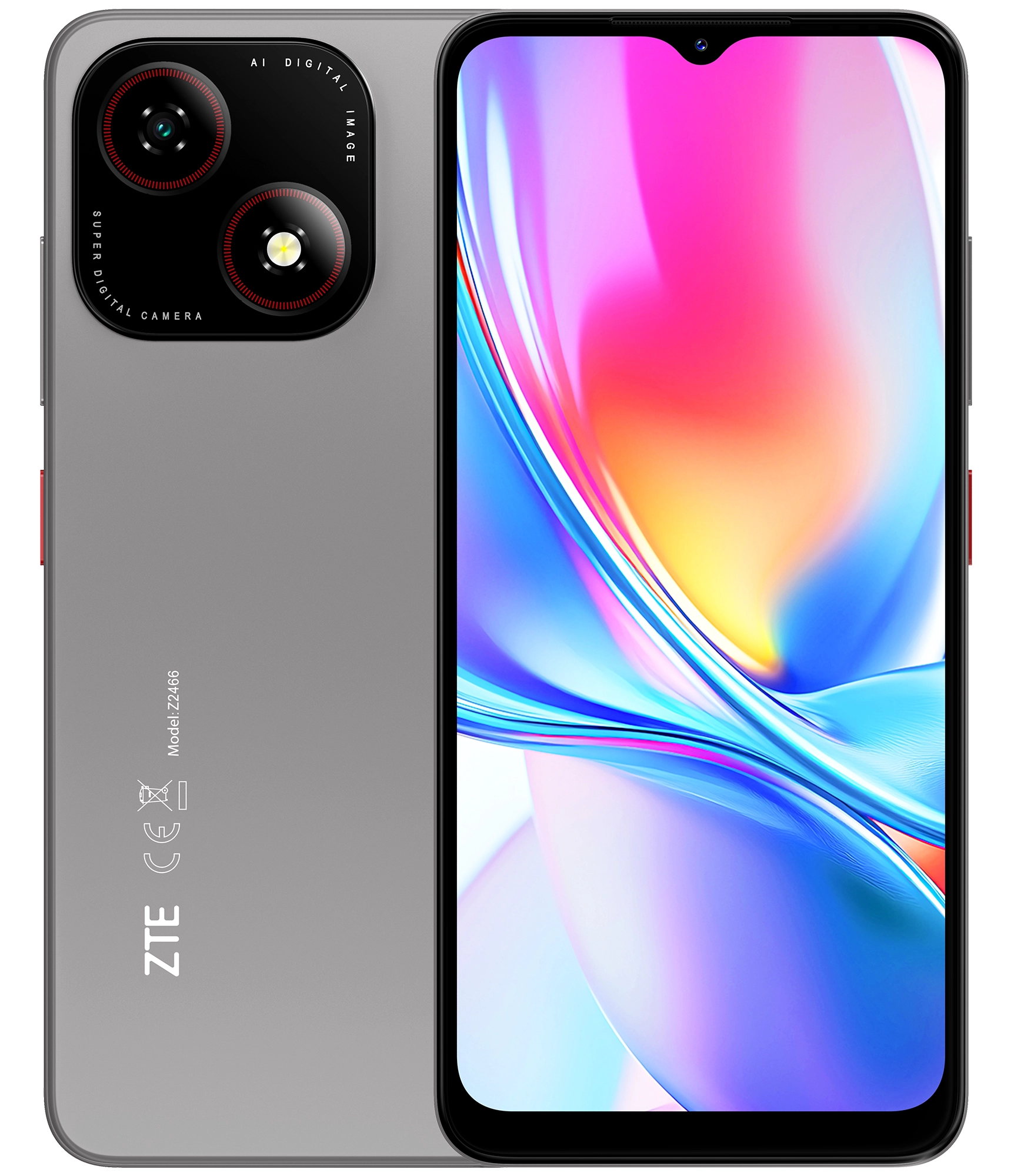 Smartfon ZTE Blade A35e 2/64GB 6,52" 60Hz 8Mpix Szary