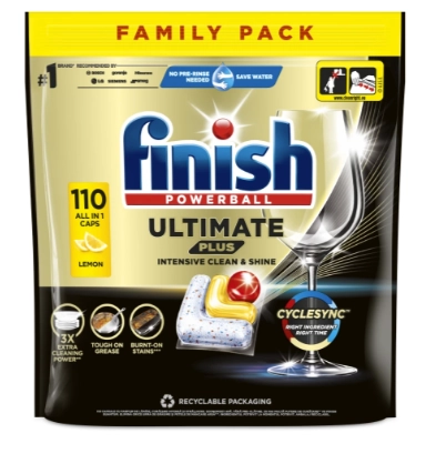Finish Ultimate Plus Lemon 110szt