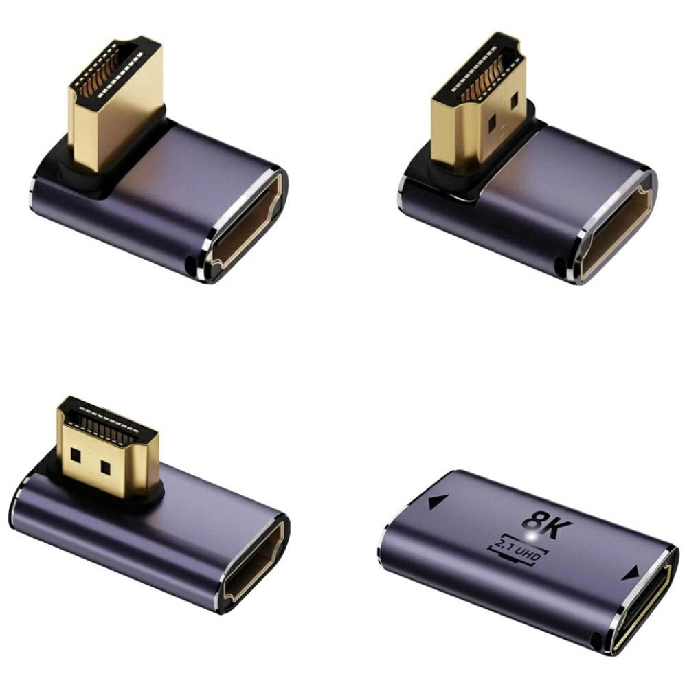 Adapter 4smarts 541489 Zestaw HDMI Kątowy 8K Szary