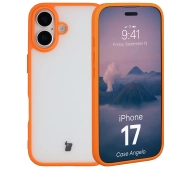Bizon Angelo do Apple iPhone 17 z pomarańczową ramką
