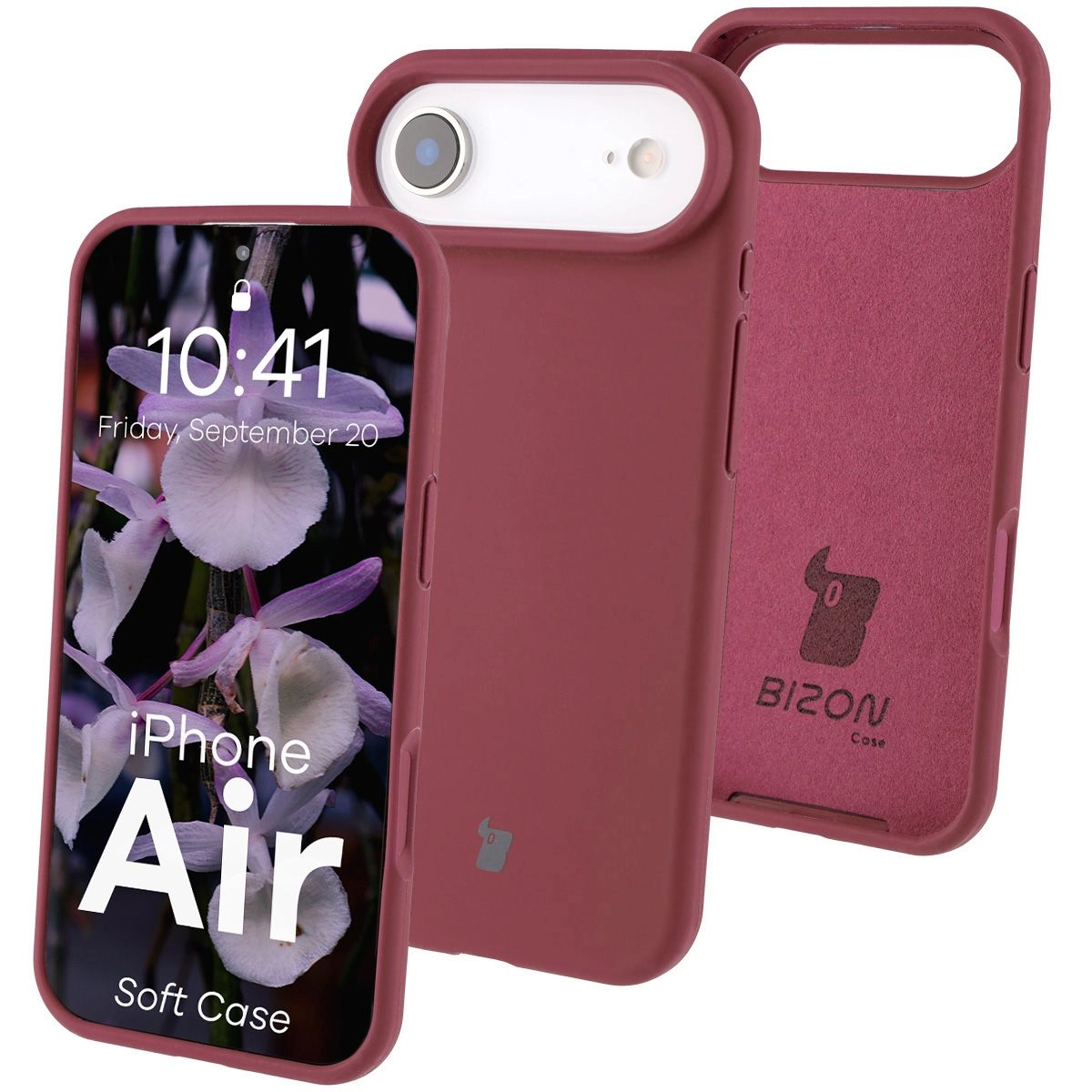 Etui Bizon Soft do Apple iPhone Air Śliwkowy