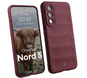 Etui Bizon Tur do OnePlus Nord 5 Ciemnofioletowy
