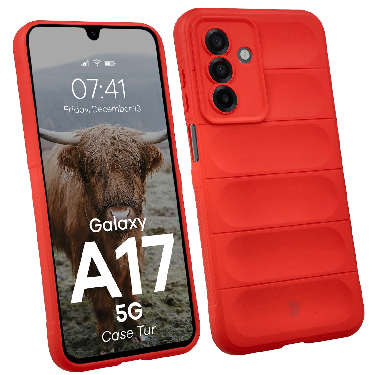 Etui Bizon Tur do Samsung Galaxy A17 5G Red Czerwony