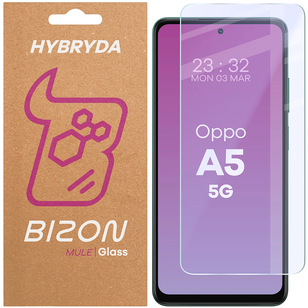 Szkło hybrydowe Bizon Elastyczne Mule do Oppo A5 5G