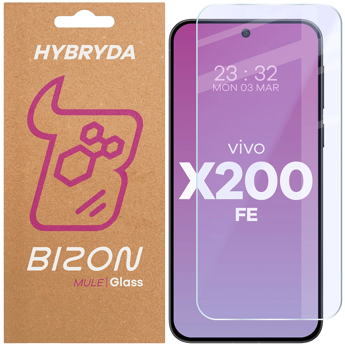 Szkło hybrydowe Bizon Elastyczne Mule do Vivo X200 FE