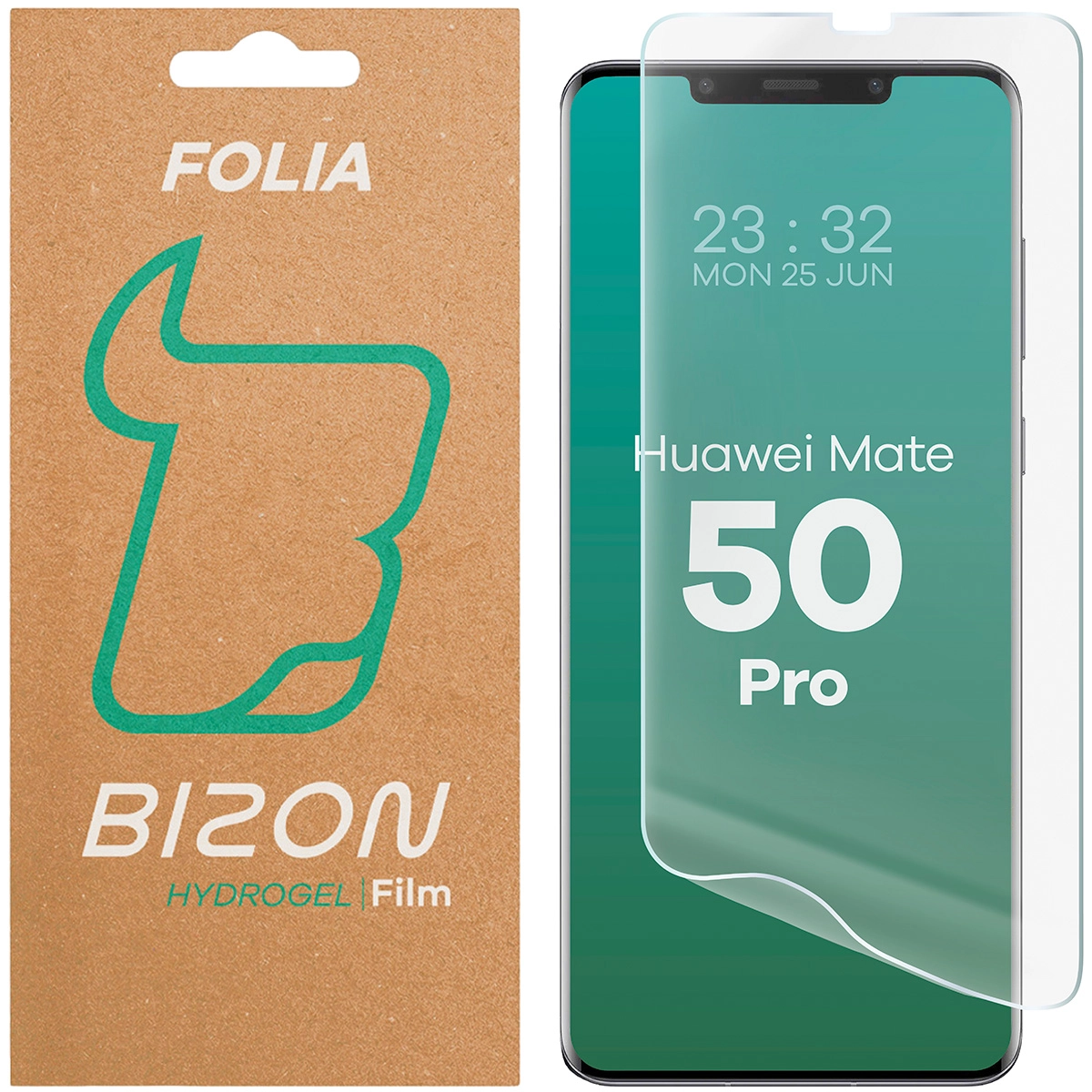 Folia hydrożelowa Bizon na ekran Hydrogel Front do Huawei Mate 50 Pro 1 sztuka