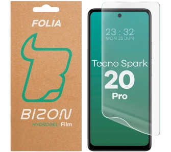 Folia hydrożelowa Bizon na ekran Hydrogel Front do Tecno Spark 20 Pro 1 sztuka