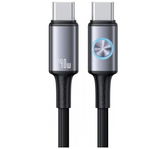 Kabel USAMS Huan Series 240W USB-C do USB-C 1,2m Czarny