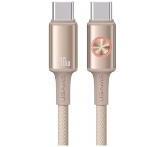 Kabel USAMS Huan Series 240W USB-C do USB-C 1,2m Tytanowy